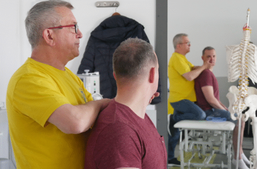 masaż i manipulacja odcinka szyjnego podczas terapii japońskiej